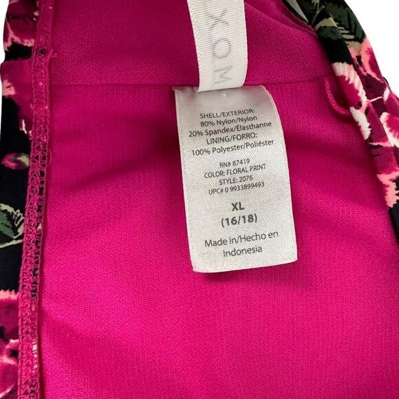 Moxi Blu Women's V-Neck Swimsuit Top With Strappy Criss-Cross Detailing Size XL - Picture 5 of 13